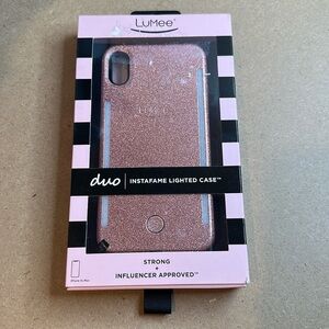 LuMee duo INSTAFAME Lighted Sparkly Case iPhone Xs Max